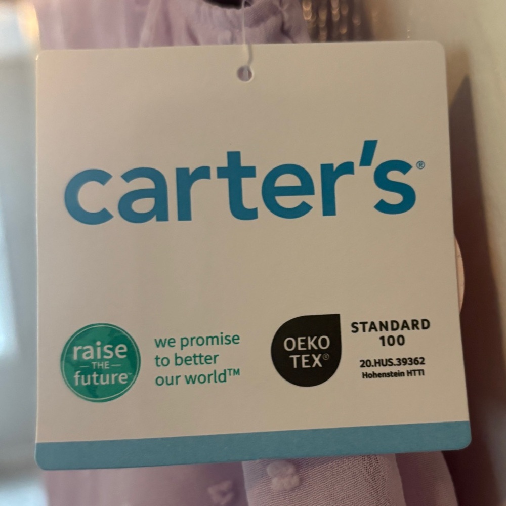 🧸Carter's Light Purple Baby Dress - Picture 5 of 8